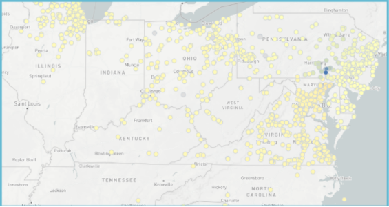 Competitor real-time price map
