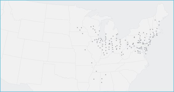 Competitor real-time price map