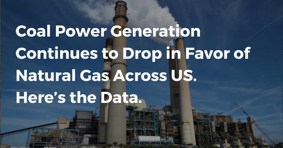 Coal Power Generation Continues to Dip in Favor of Natural Gas Across US