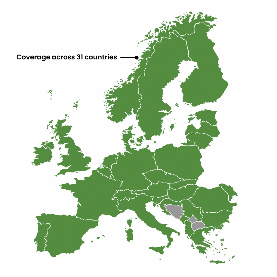 EU Coverage Map