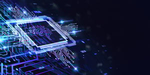 image of grid with lights