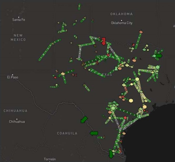 Live Power - real time power generation and transmission data - ERCOT