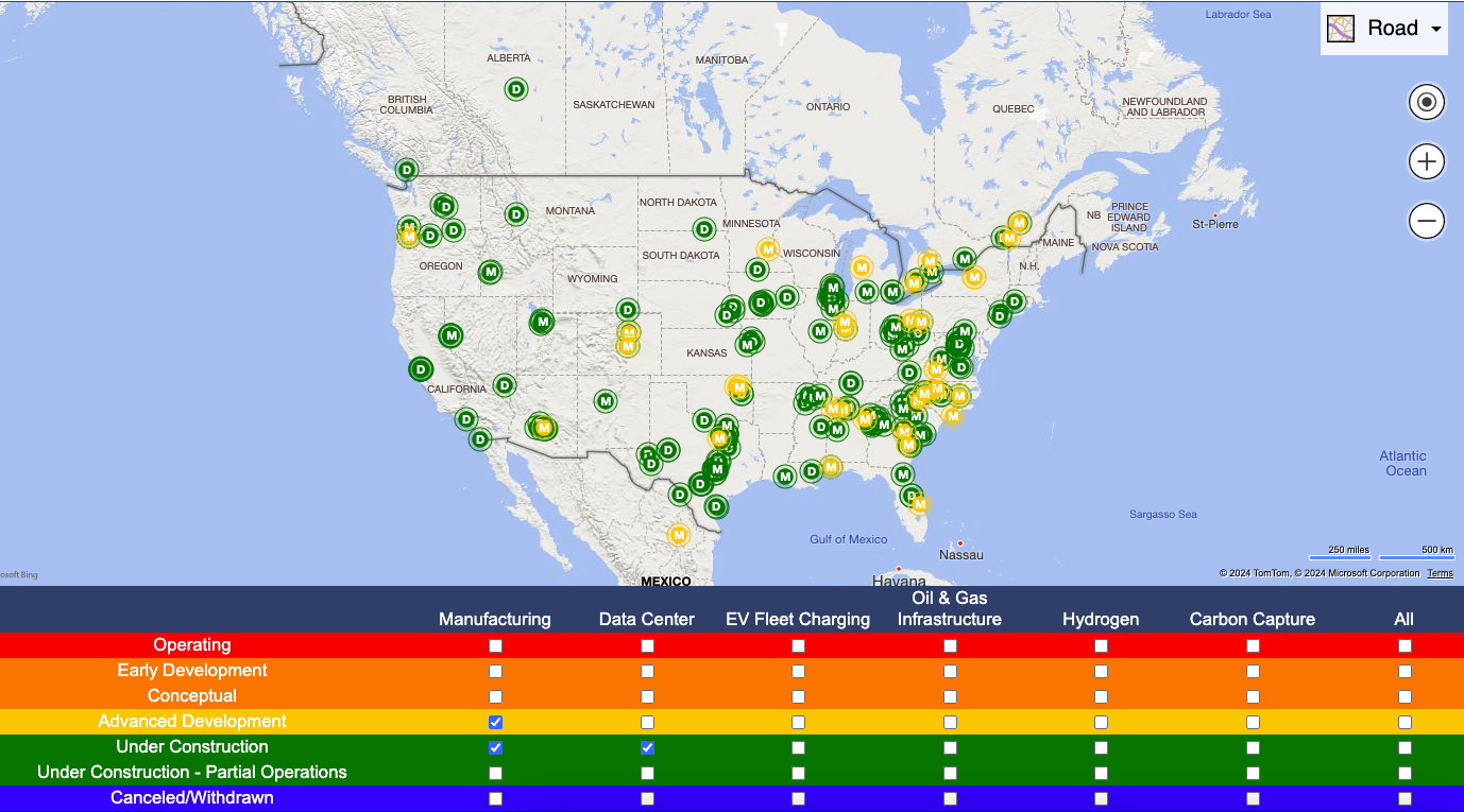 energy infrastructure project status