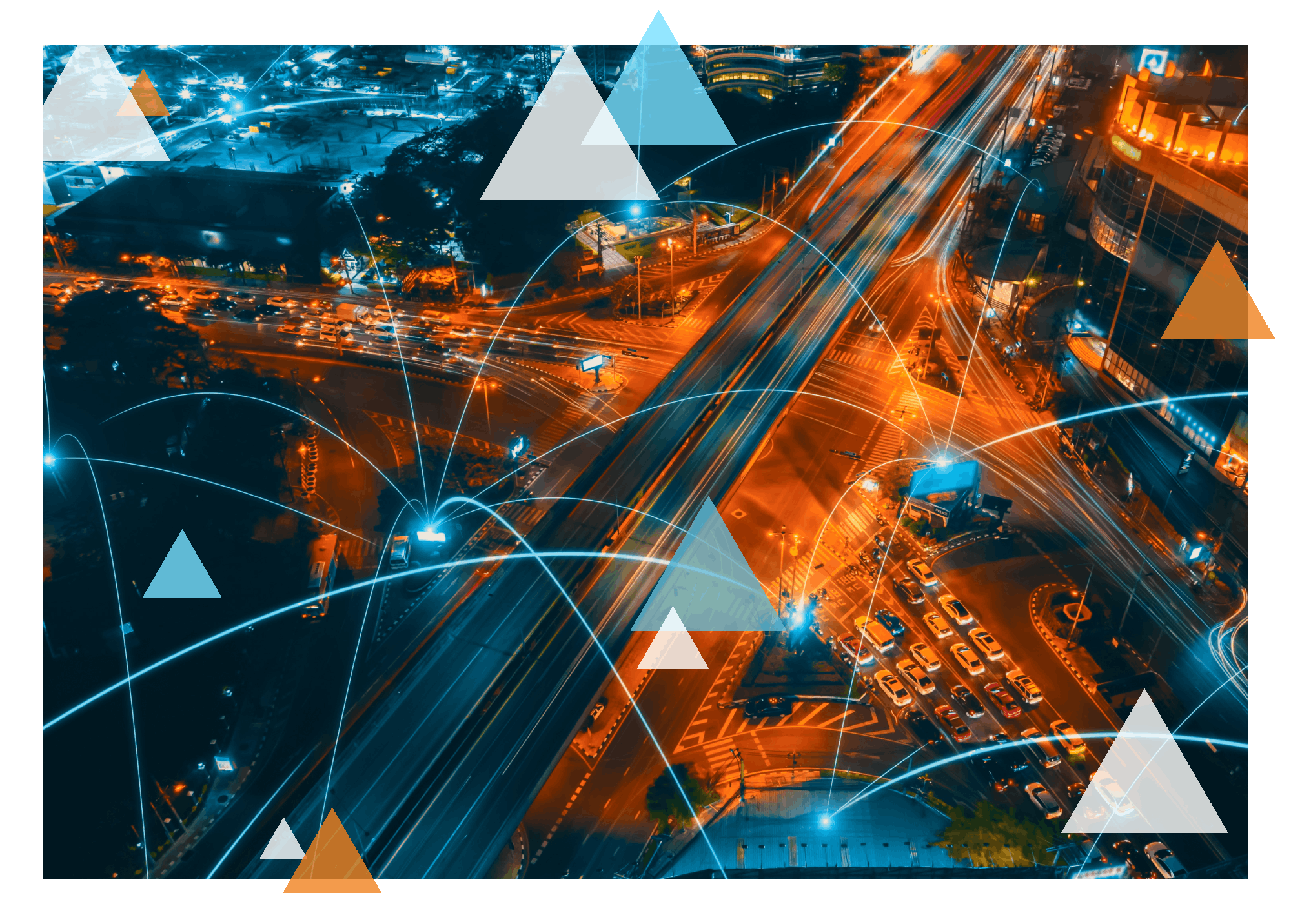 Branded Stock Photo - City Scape Connectivity
