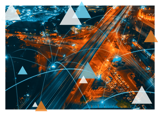 Branded Stock Photo - City Scape Connectivity