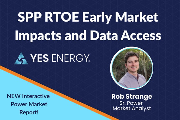 SPP RTOE Early Market Impacts and Data Access