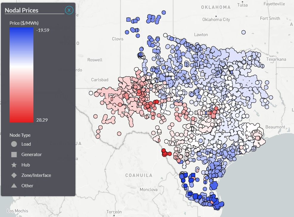 Average Nodal Congestion, All ERCOT Nodes, Jan. 2022 to August 2025