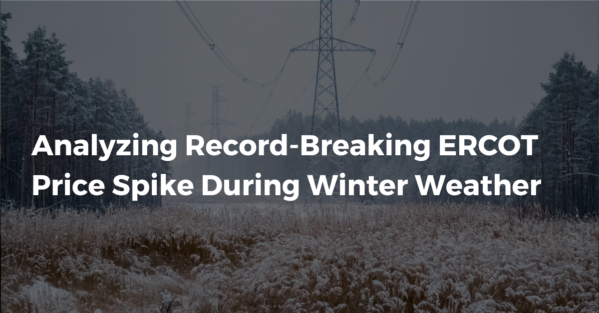 Analyzing Record-Breaking ERCOT Price Spike During Winter Weather