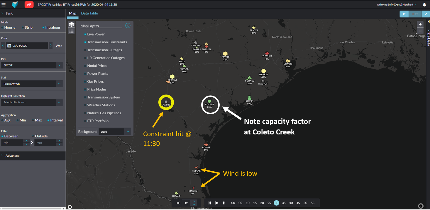 Source: Analytic Price Map module in Yes Energy. Click picture to enlarge.