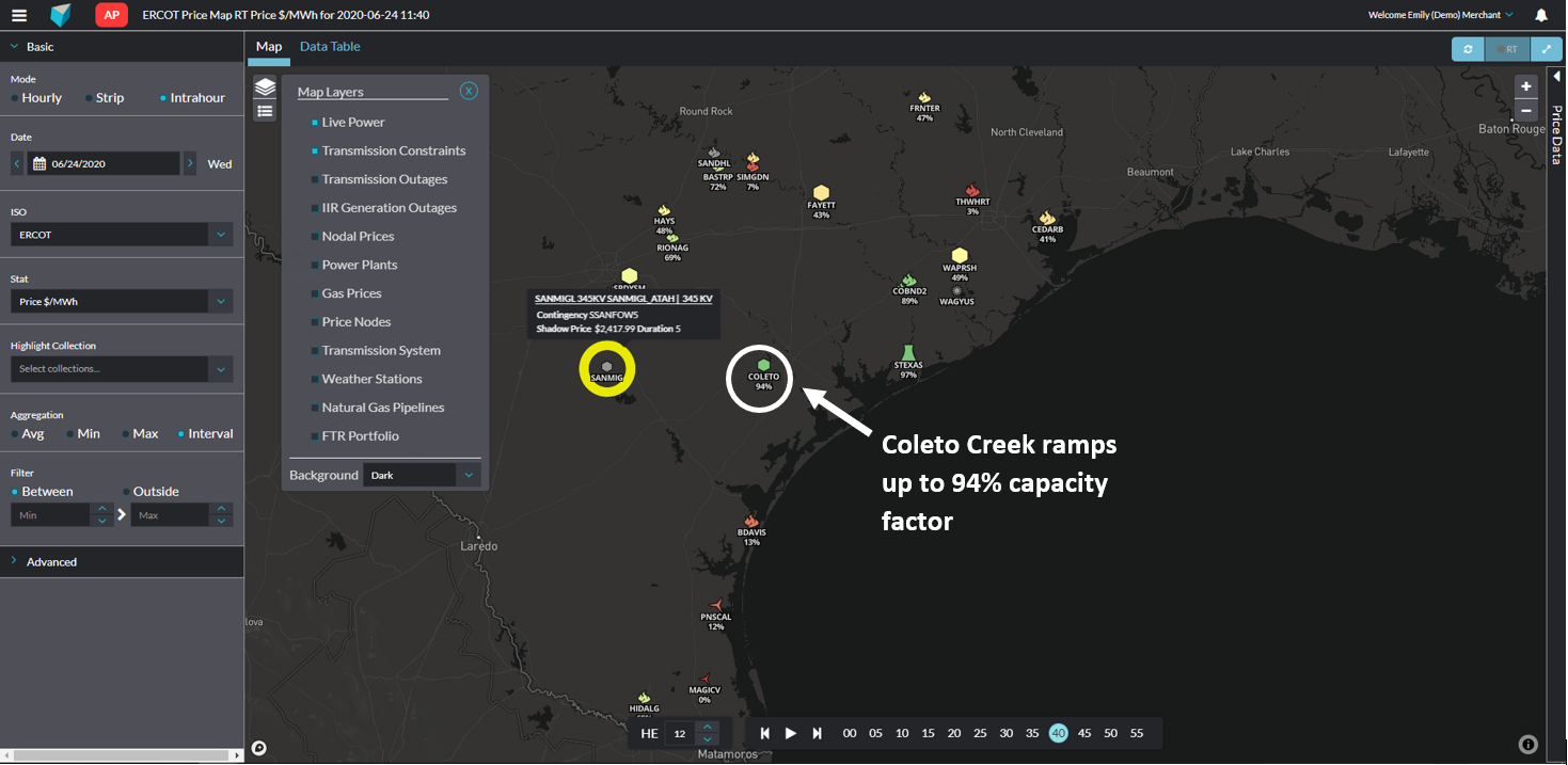 Source: Analytic Price Map module in Yes Energy. Click picture to enlarge.