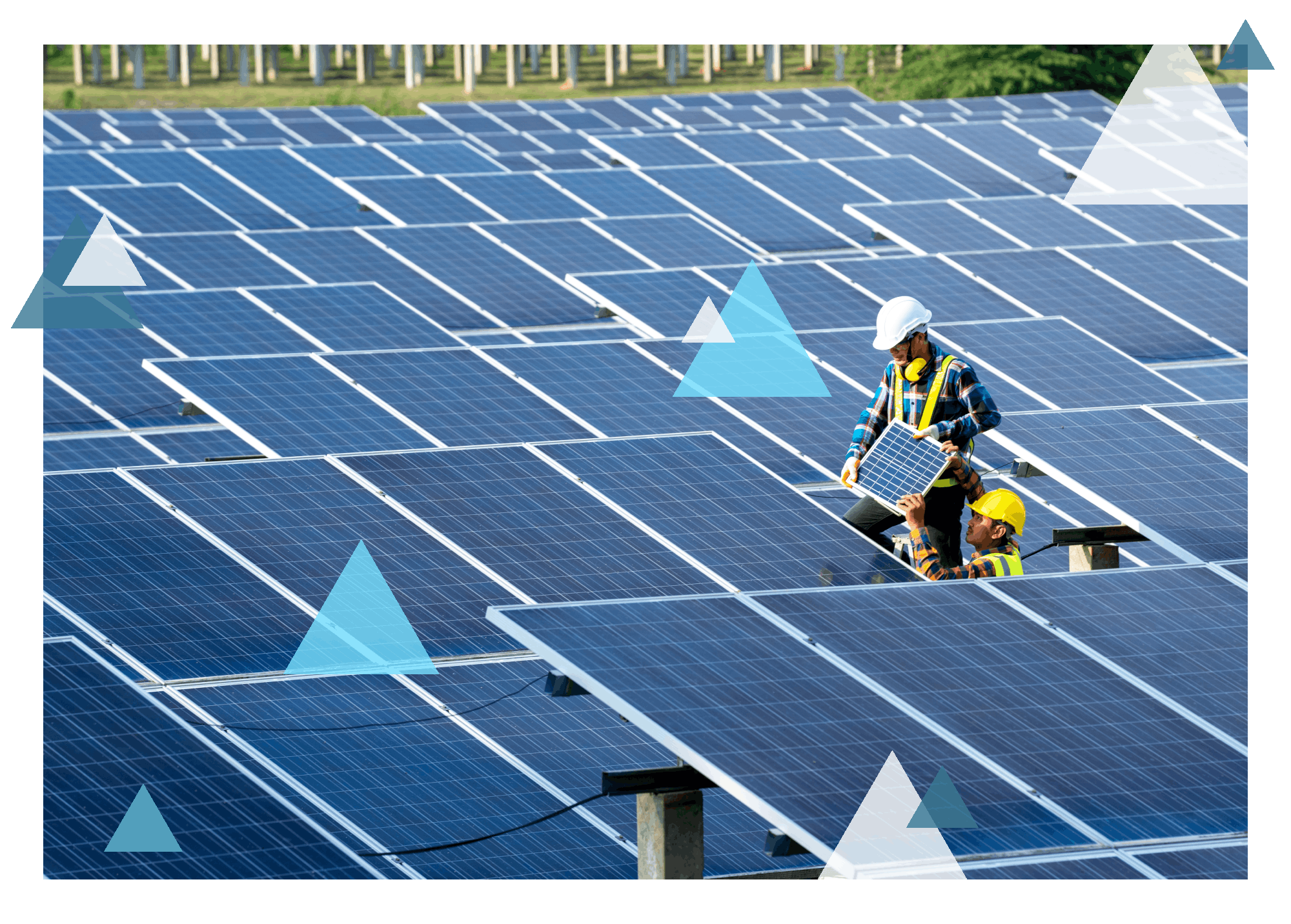 Branded Stock Photo - Solar Panel Array